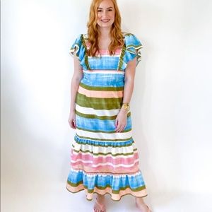 * NEW * Striped Maxi Dress